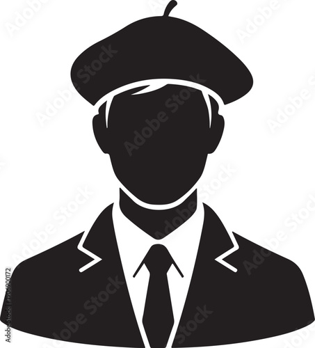 Black silhouette vector