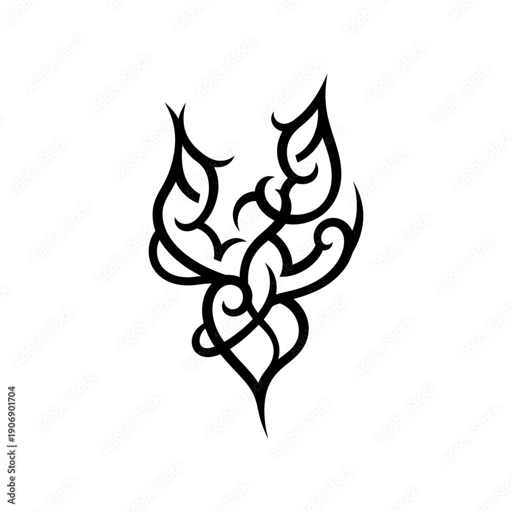 Fototapeta premium Abstract Tribal Tattoo Design Element.