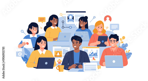 A vibrant illustration of a person holding a camera, evoking curiosity and exploration, perfect for travel or photography websites.