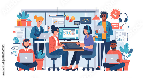 A focused professional generates creative ideas while working on his laptop, ideal for business and productivity content.