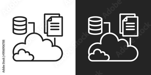 Scalability Icon In Black And White Outline Style