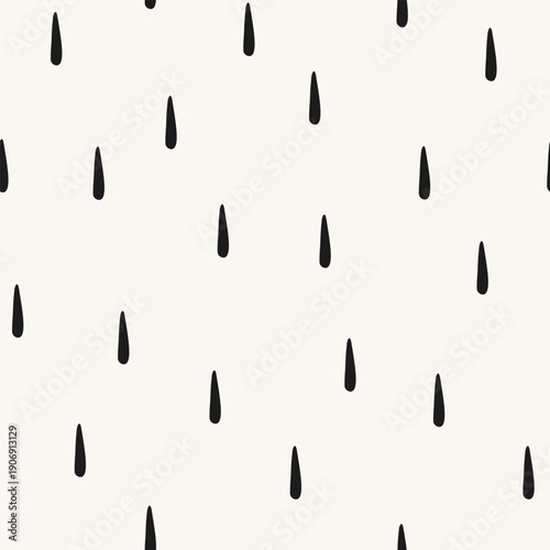 Wallpaper Mural Seamless hand drawn dotted pattern with irregular black marks on light background Torontodigital.ca