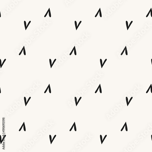 Wallpaper Mural Seamless minimal pattern with hand drawn abstract dash marks on light background Torontodigital.ca