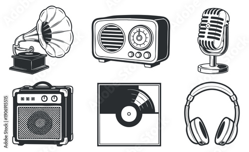 A set of eight diverse female avatars in line art style, representing various hairstyles and accessories, perfect for character design and branding