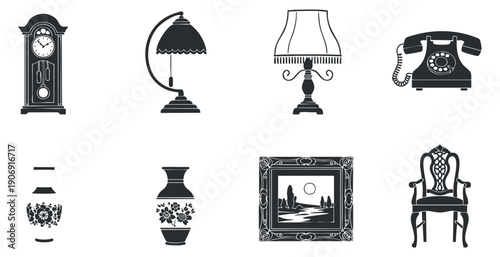 A collection of eco-friendly packaging icons including plant-based products, compostable labels, and recyclable containers in minimalist vector outline style, ideal for sustainability projects