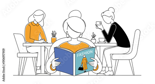 Woman engrossed in reading a book enjoying leisure time focused and absorbed.