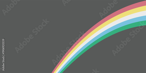 Disability pride flag. Color stripes representing a form of impairment modern background. Eps10 Illustration