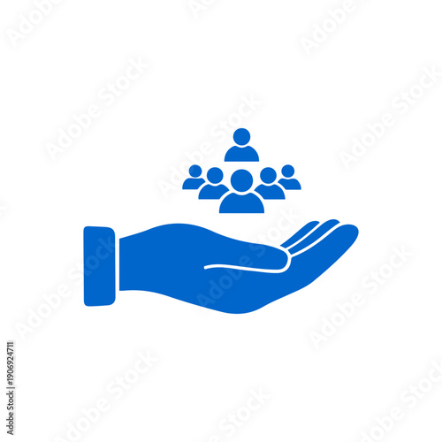 Community Support and Team Care Icon