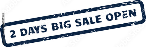 A grunge style stamp indicating a two day big sale is currently open encouraging immediate shopping