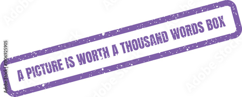 A rustic rectangular stamp vector design with a classic idiom emphasizing visual impact for packaging concepts