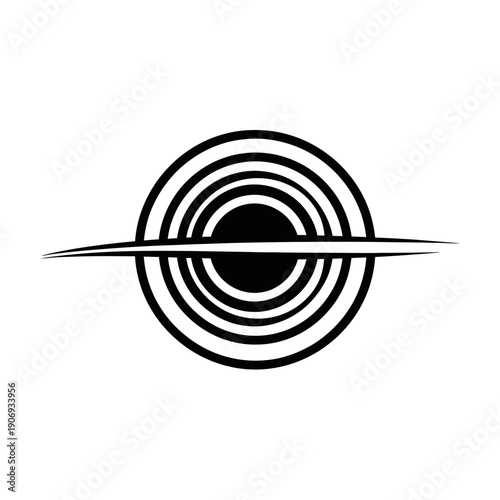 Abstract Black Hole and Spiral Galaxy Design