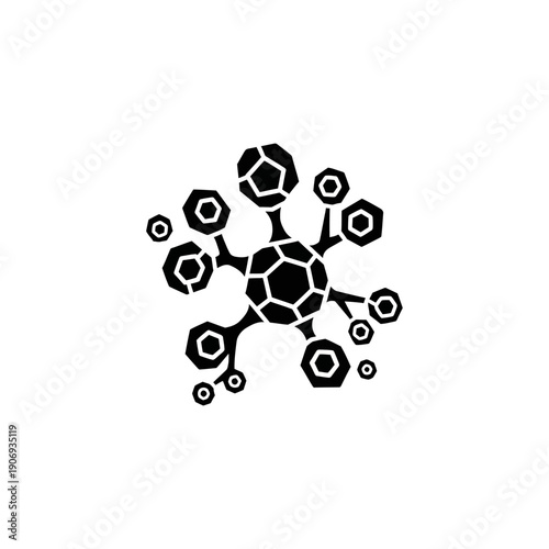 Abstract Geometric Structure, Molecular Model, Nanotechnology Concept