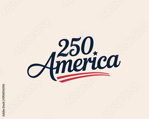 Logo for 250 america commemorative initiative