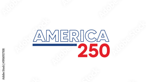 America 250 logo with patriotic color scheme