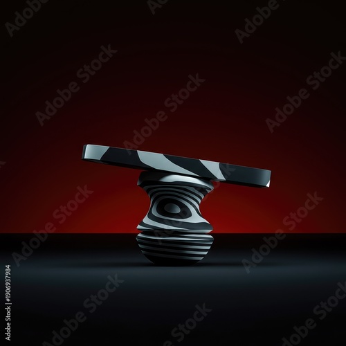 Dynamic abstract study of imbalance, featuring irregular geometry and strong contrasting color fields creating visual tension ,nonrepresentational ,angle ,abstract