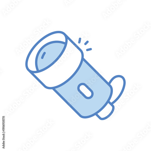 Flashlight vector icon