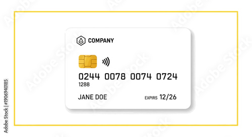 credit card with contactless payment technology