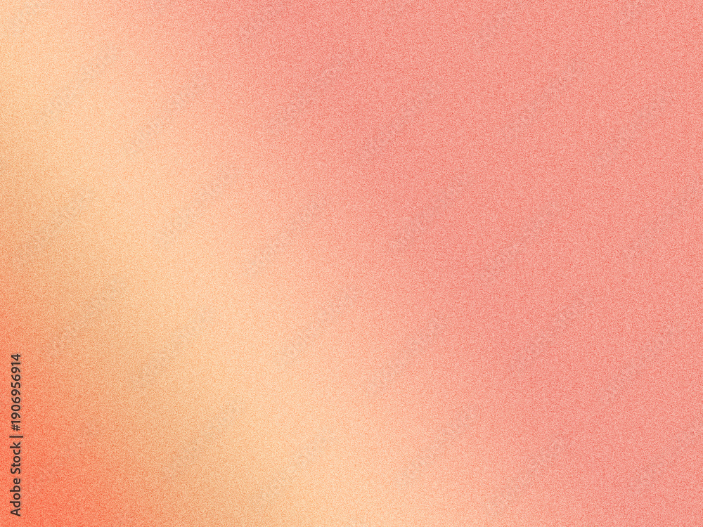 Fototapeta premium Warmer Peach-Orange Farbverlauf mit feiner Körnung – moderner abstrakter Hintergrund