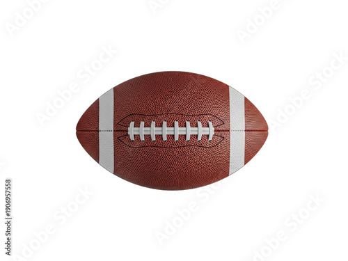 Canvas Print American football ball isolated on white background.