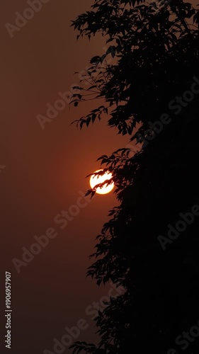 sunset in the mountains