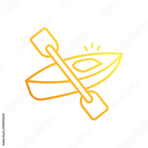 Canoe vector icon