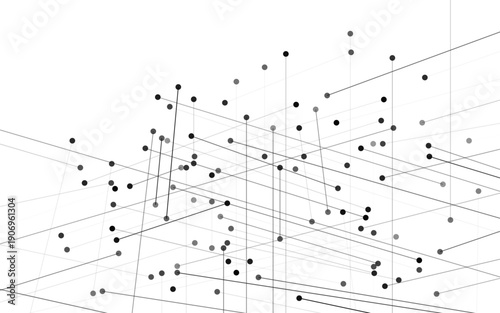 Abstract Network Connection  Minimalist Data Visualization Background