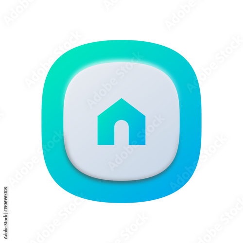 UI Navigation Icon – Home Button for Admin Panels
