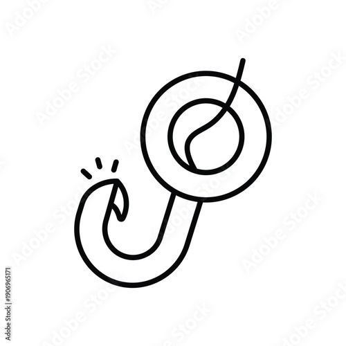 Fishing Hook vector icon