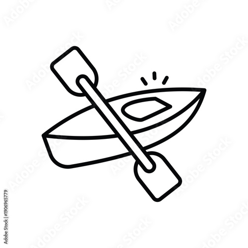 Canoe vector icon