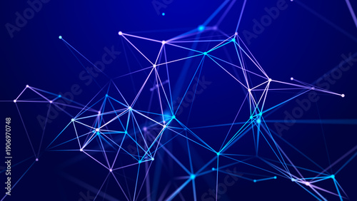Tableau sur toile Global network connections
