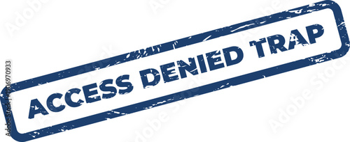 Grunge rubber stamp warning of a dangerous or deceptive situation, indicating a potential snare