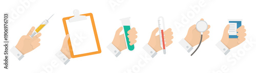 doctor icon set vector illustration