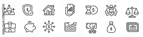 finance icons vector design 