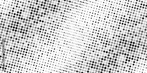Transparan Dotted halftone gradient texture. Vanishing polka dot background. Repeating dots gradation. Eps10 vektor