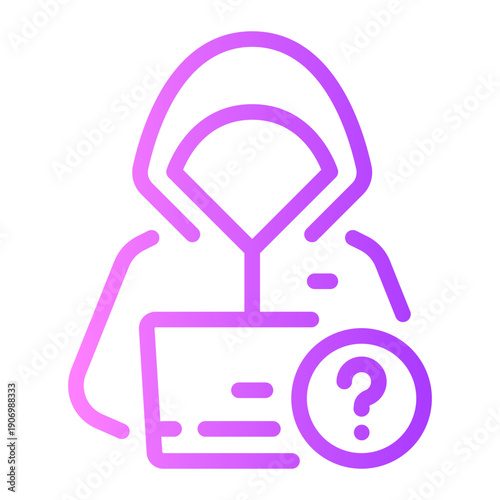 question gradient icon