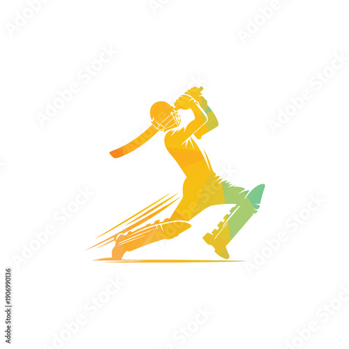 Cricket player practices batting during a match in a field at sunset, showing skill and focus while swinging the bat