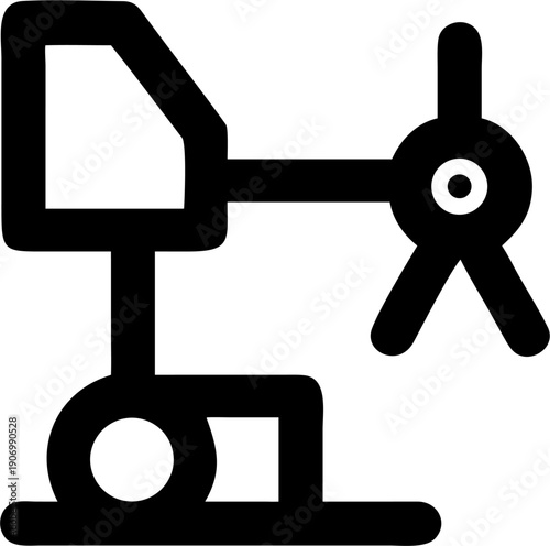 3d render of a computer key with a symbol of success