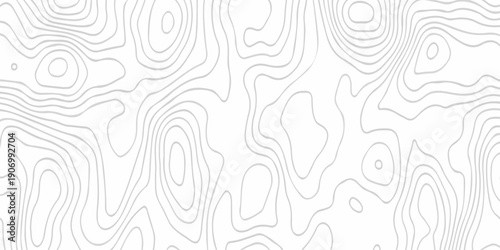 Black and white lines seamless Topographic map patterns, topography line map. Vintage outdoors style. The stylized height of the topographic map contour in lines and contours isolated on transparent.