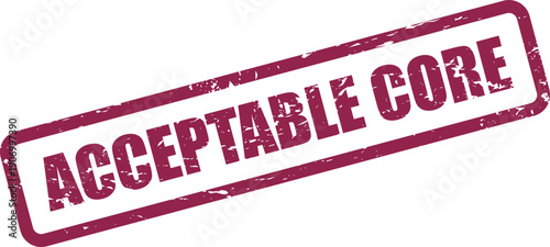 Official document stamp indicating a fundamental element meets quality criteria or standards