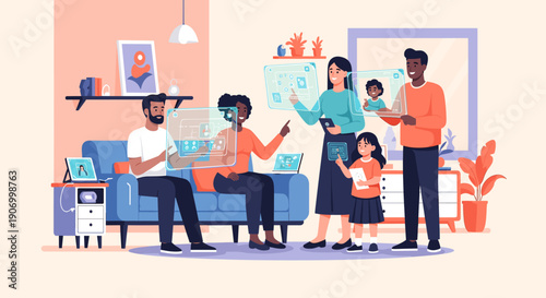 A cozy home office with vibrant colors and organized workspace, perfect for remote work and productivity.