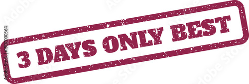 Rectangular grunge stamp featuring text about a limited time for the best deals, suitable for promotions