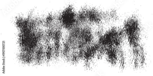 Tableau sur toile Abstract textured brush stroke with dark charcoal effect.