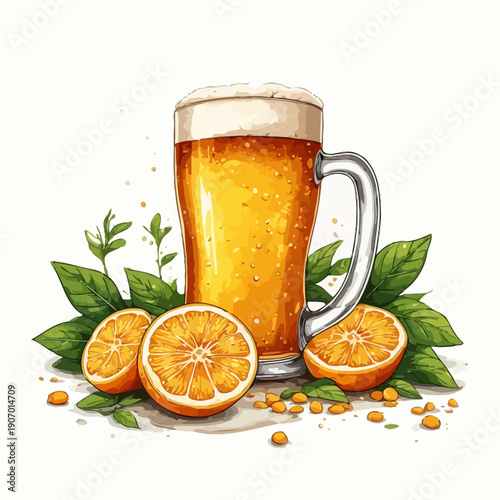 very cool beer drink design