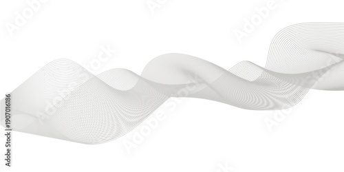 Abstract curve technology lien waves. Background lines wave abstract stripe design. White background, mesh abstract, vector blurred soft blend color background .