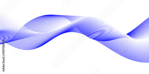 Abstract curve technology lien waves. Background lines wave abstract stripe design. White background, mesh abstract, vector blurred soft blend color background .
