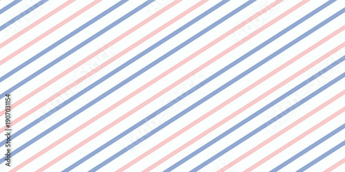 Vector seamless pattern. Diagonal background. Trendy color Rose Quartz and Blue Serenity.