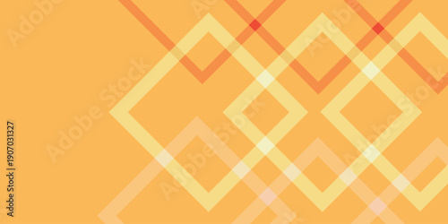 Warm Orange Geometric Abstract Background Overlapping Diamonds Rhombus Shapes Layered Glow Modern Energetic Vector Design