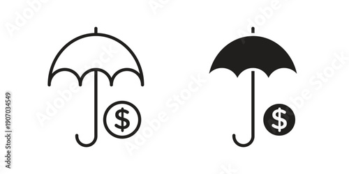 assets protection icon. Trendy Flat style for graphic design, Website, UI. EPS10