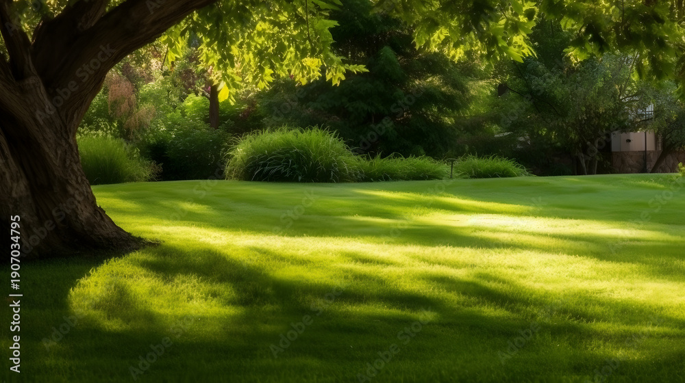 Obraz premium Private Estate with Luxury Lawn Treatment