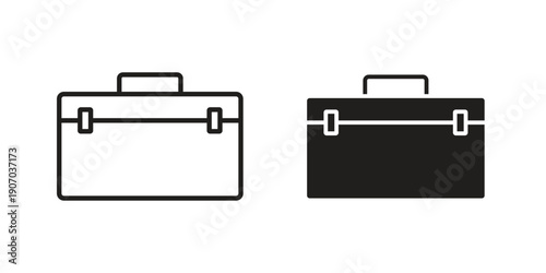 Briefcase icon. Trendy Flat style for graphic design, Website, UI. EPS10